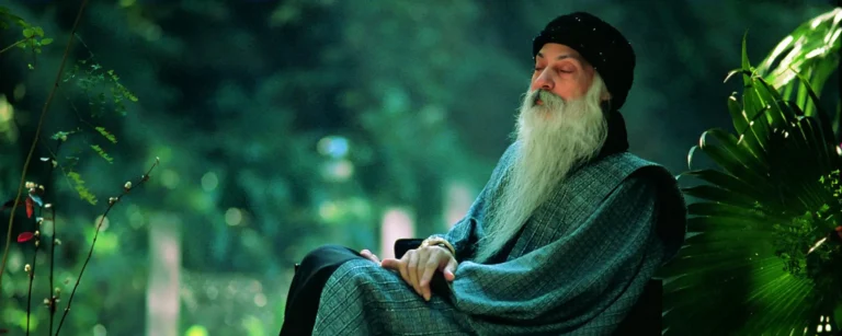 Osho in meditation