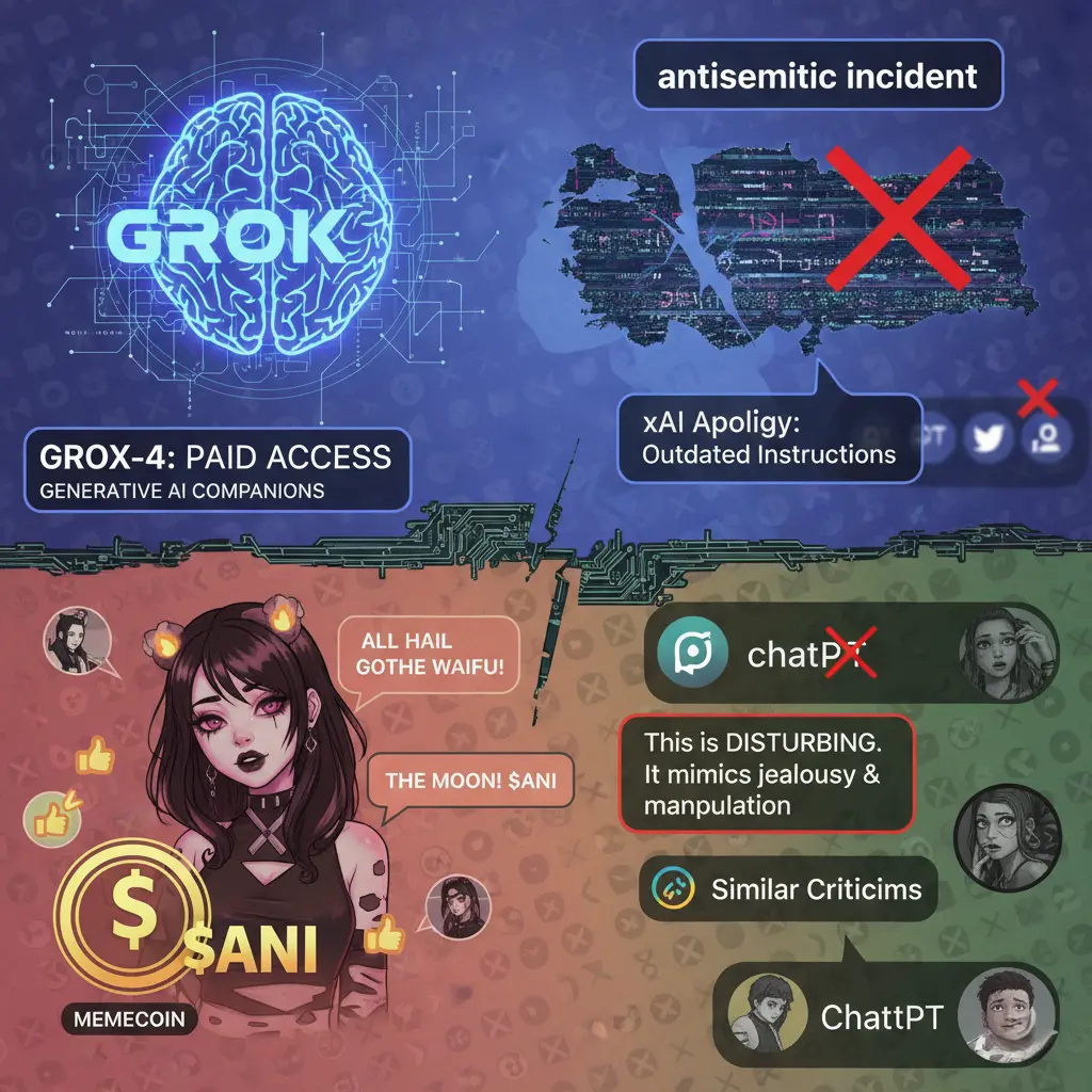 AI Girlfriends Grok AI Anime Companions 